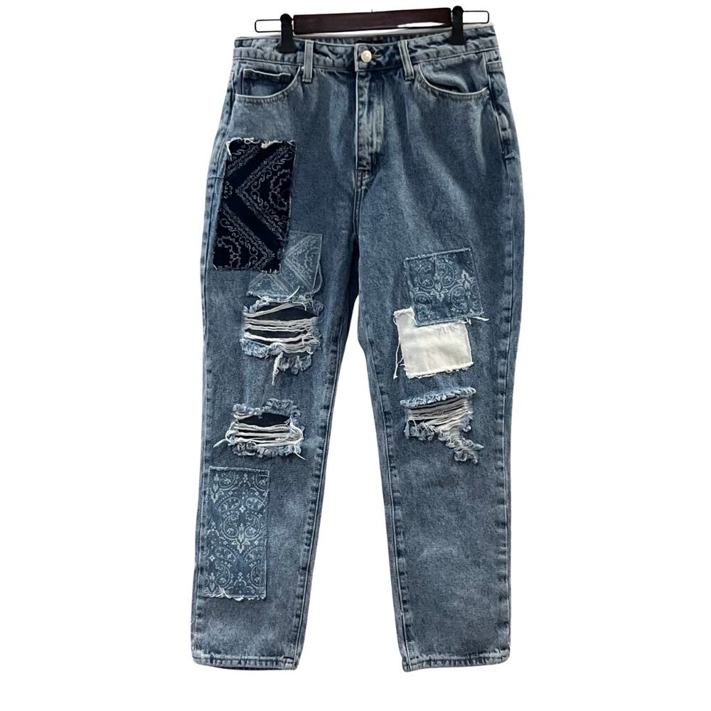 Simple Society Women's Bandana Ankle Jeans Size 11/30